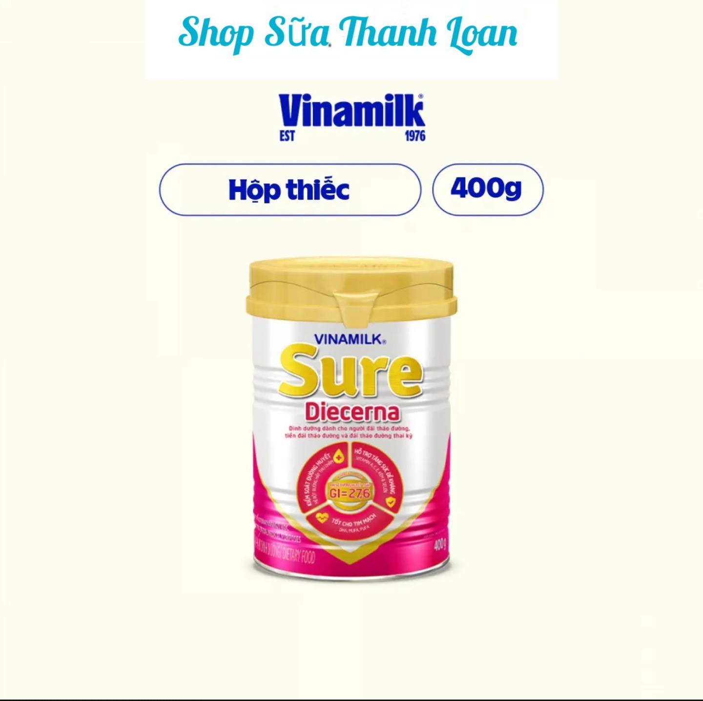 Sữa Bột VINAMILK SURE DIACERNA 400g.