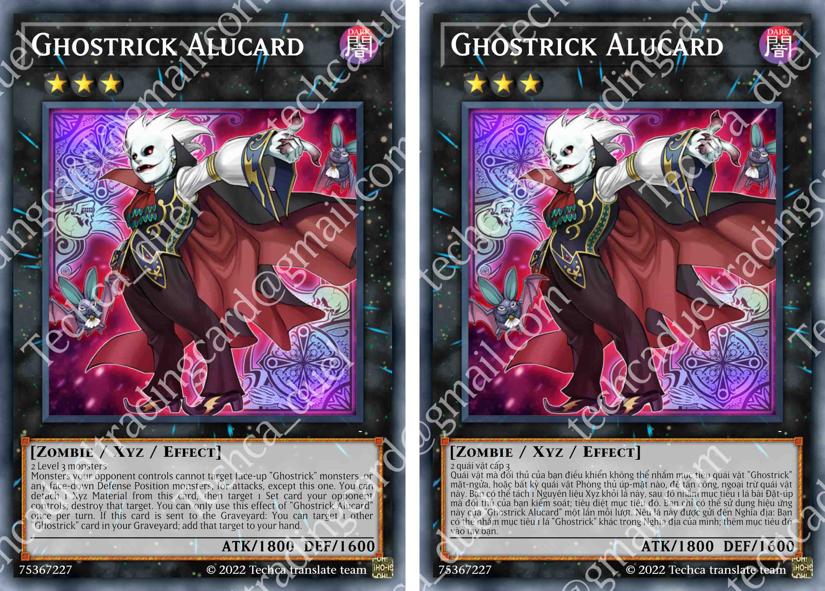Bài In Tiếng Việt - Bộ bài Yugioh - Custom Deck - Ghostrick Deck
