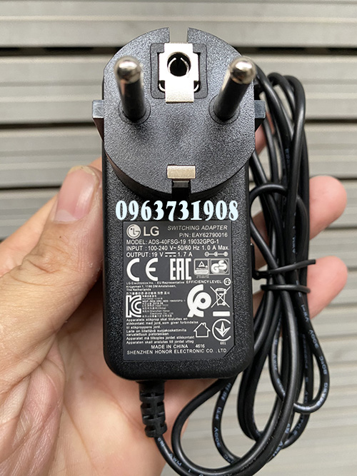 Adapter nguồn màn hình lg 19v 1.7a