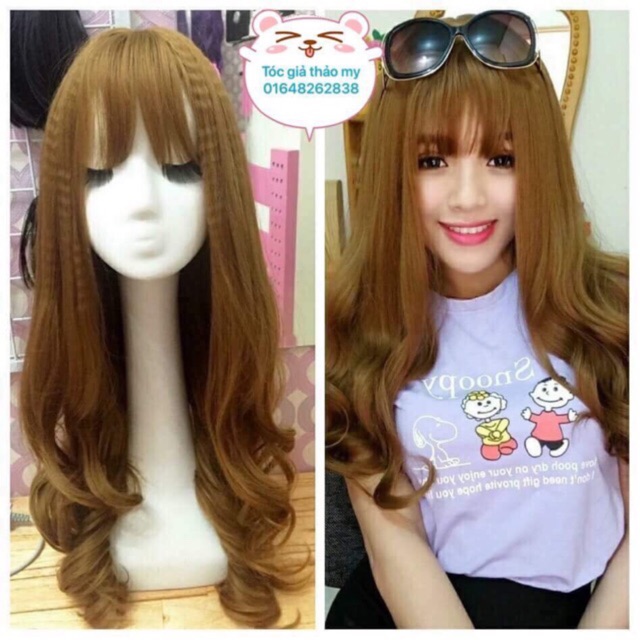 Tóc giả cao cấp🥰FREESHIP ĐƠN 50k🥰 Tóc giả nguyên đầu cao cấp-tặng lưới chùm tóc- hình