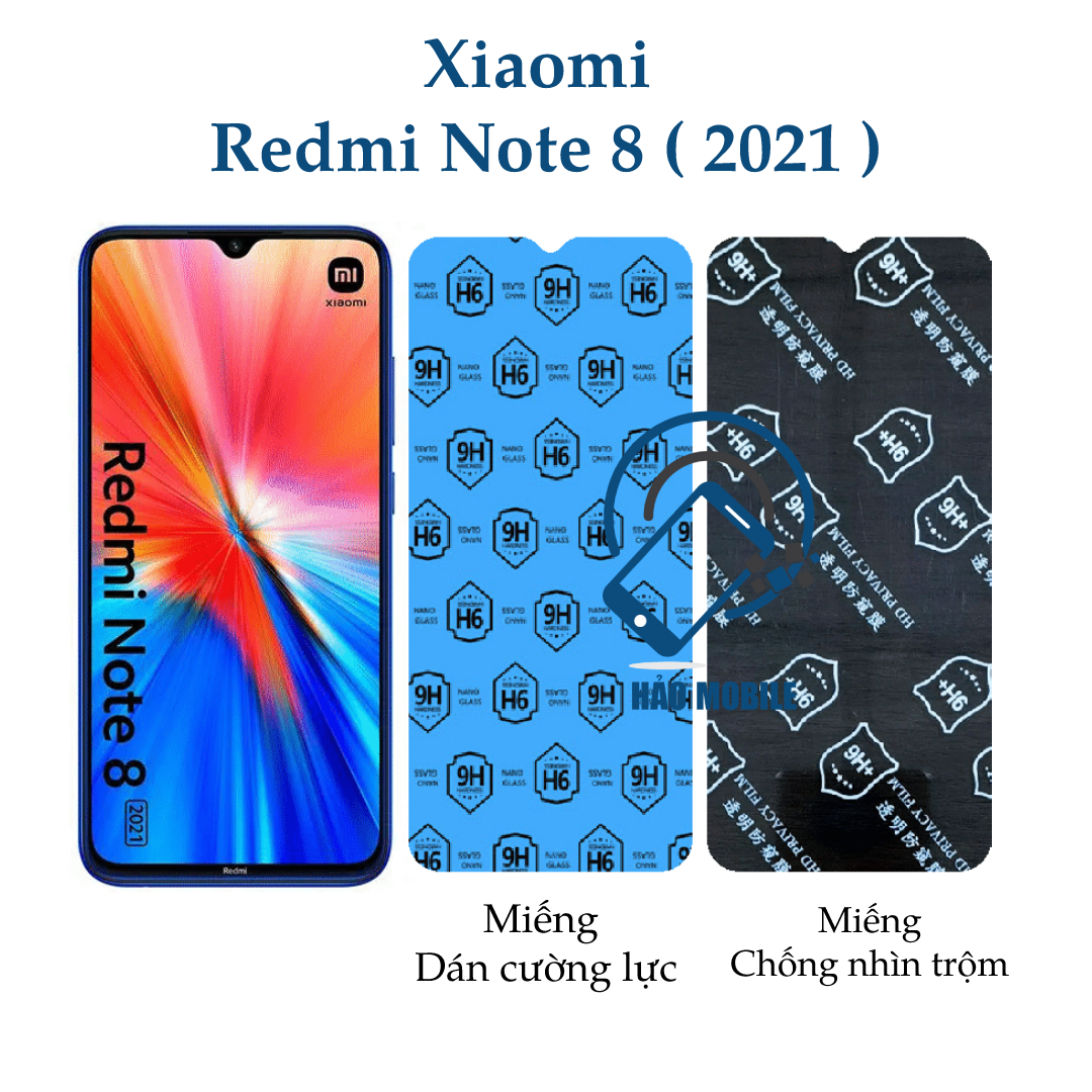 Dán cường lực dẻo nano Xiaomi Redmi Note 8 trong suốt và chống nhìn trộm