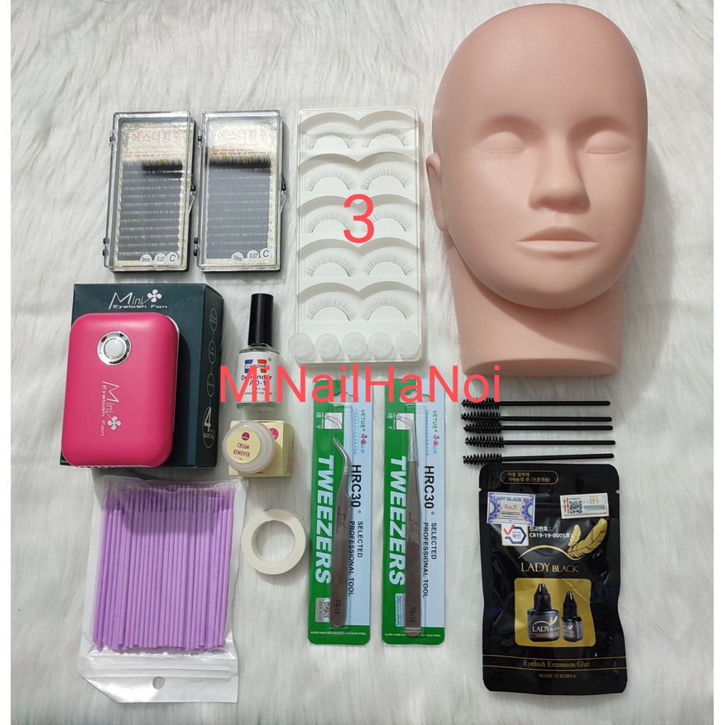 Combo đồ nối mi dụng cụ học nối mi cơ bản.( Đầy đủ sản phẩm nhưu hình ảnh )