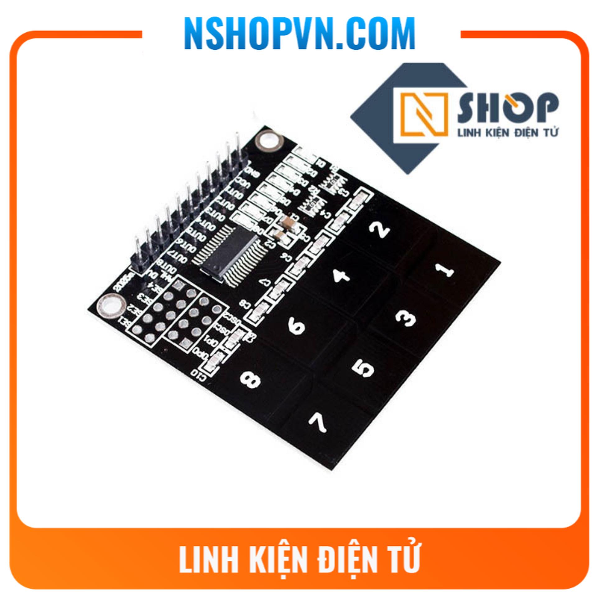 Bàn phím cảm ứng 8 kênh điện dung ttp226