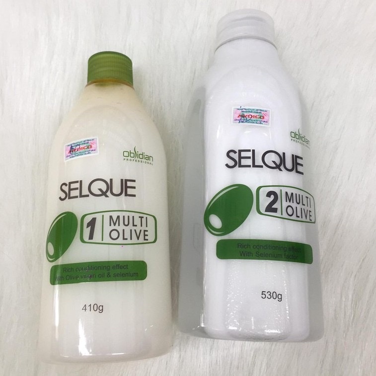 [HCM]Thuốc uốn tóc Olive ( uốn lạnh ) Selque Obsidian cao cấp 410g/530g