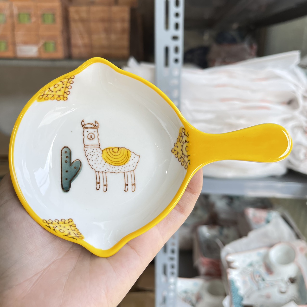 Chén dĩa dễ thương đĩa sứ set bát đĩa decor 😸bát ăn cơm chén sứ màu vàng😸 siêu dễ thương s53