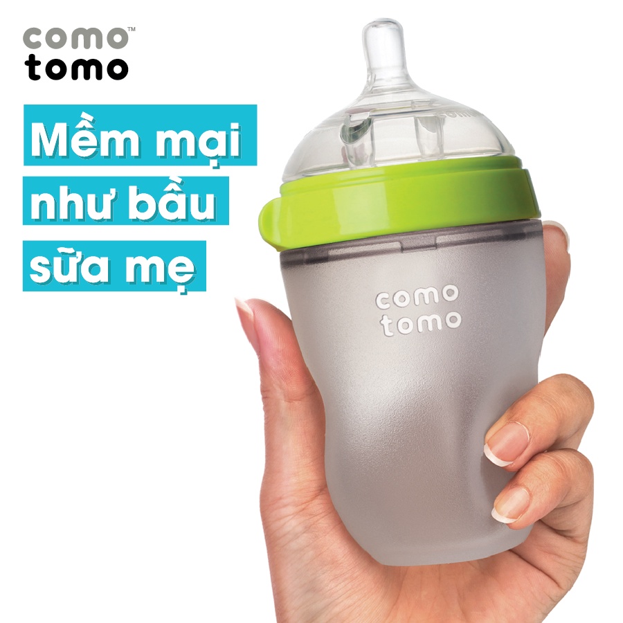 Bình sữa USA cao cấp cho bé sơ sinh Comotomo Baby Bottle 250ml