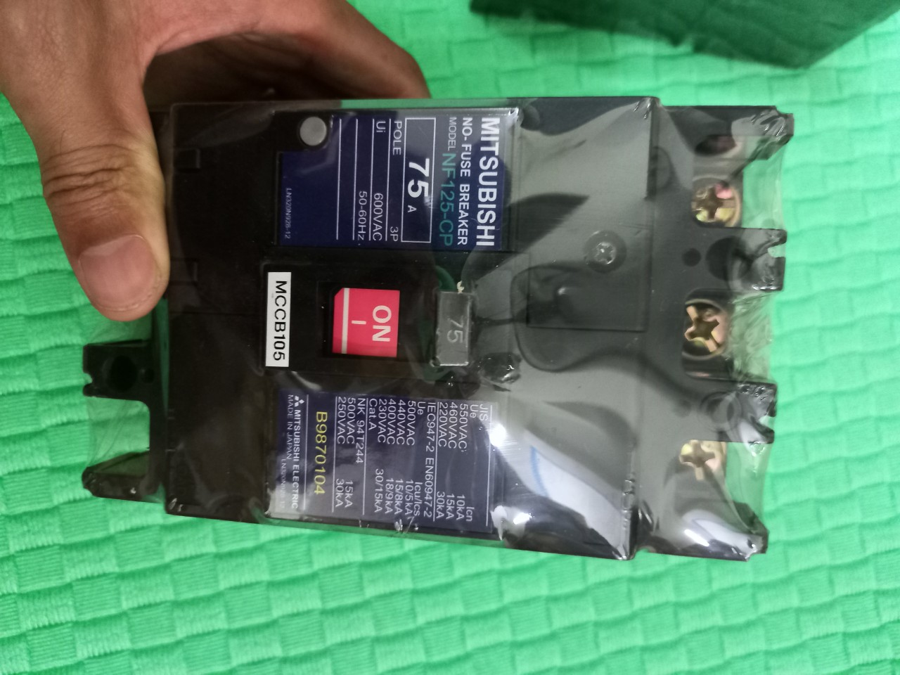 APTOMAT MCCB 75A 3 PHA NHẬT BẢN XỊN