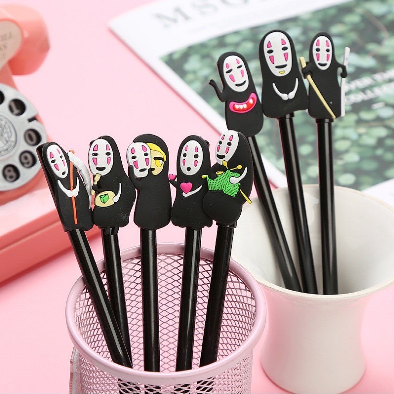 Bút viết mực nước Vô Diện, có 4 màu mực đen, đỏ, xanh, tím SakuraShop