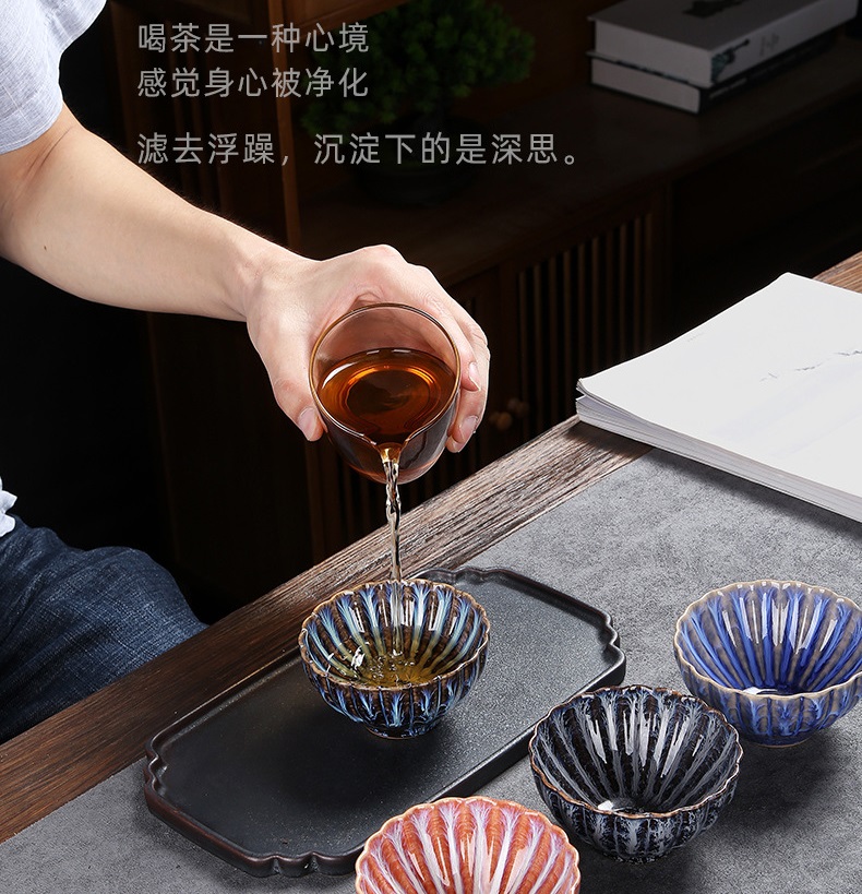 Chén Trà Đạo Men Thiên Mục Dùng Thưởng