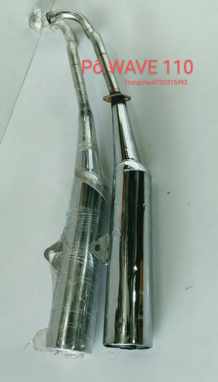 [HCM]Pô hơi WAVE 110 móc nỉ nổ ấm cổ inox