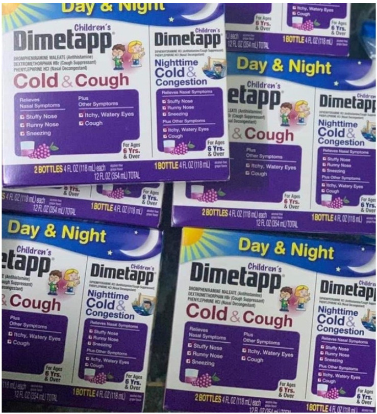Sirô ho day & night dimetapp children's của mỹ