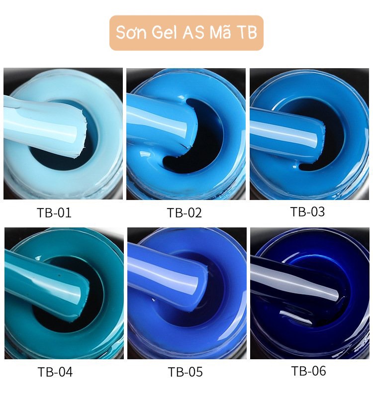 Sơn Gel AS Chai Đen Mã TB 15ml