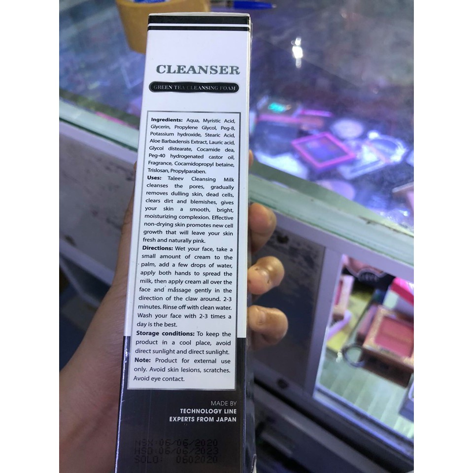 Sữa Rửa Mặt Talee Tinh Chất Trà Xanh 100Ml (Dạng Tuýp )