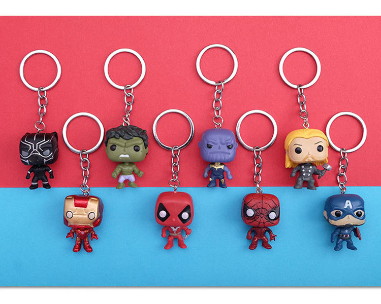 Móc Khóa Mô Hình Chibi Siêu Anh Hùng Marvel Avengers