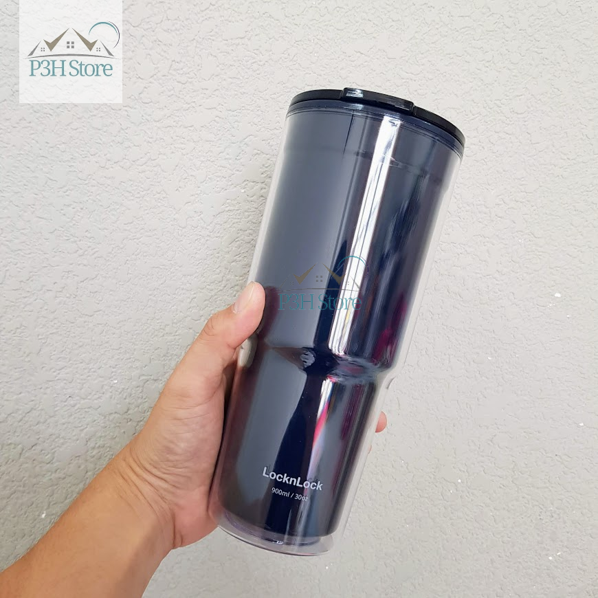 Ly nhựa 2 lớp Lock&Lock double wall cold cup 900ML HAP502