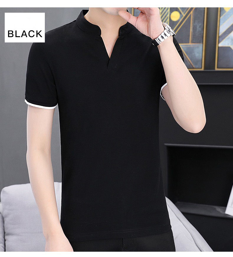 TOP ÁO THUN NAM CỔ TÀU TRỤ V TAY NGẮN MẪU MỚI 3 MÀU ĐƠN GIÃN MẠNH MẼ ĐƯỢC YÊU THÍCH NHẤT ÁO PHÔNG NAM 12