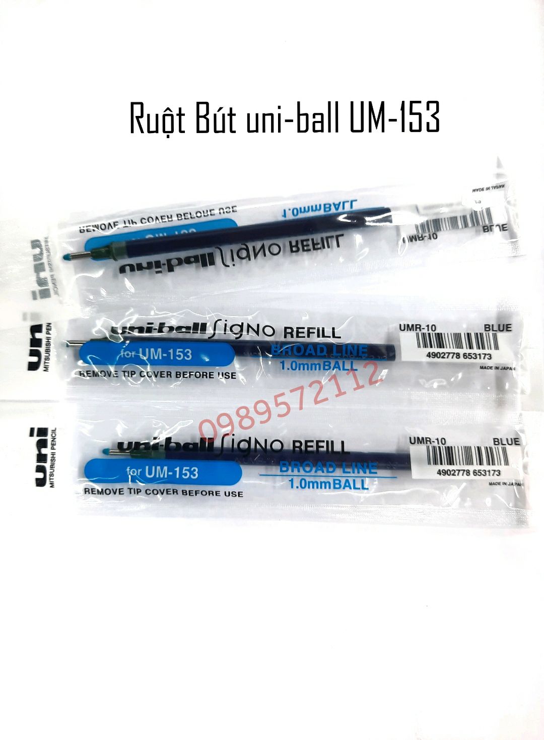 Ruột Bút UM-153 (UMR-10).ngòi bút uni-ball. (1 cái)