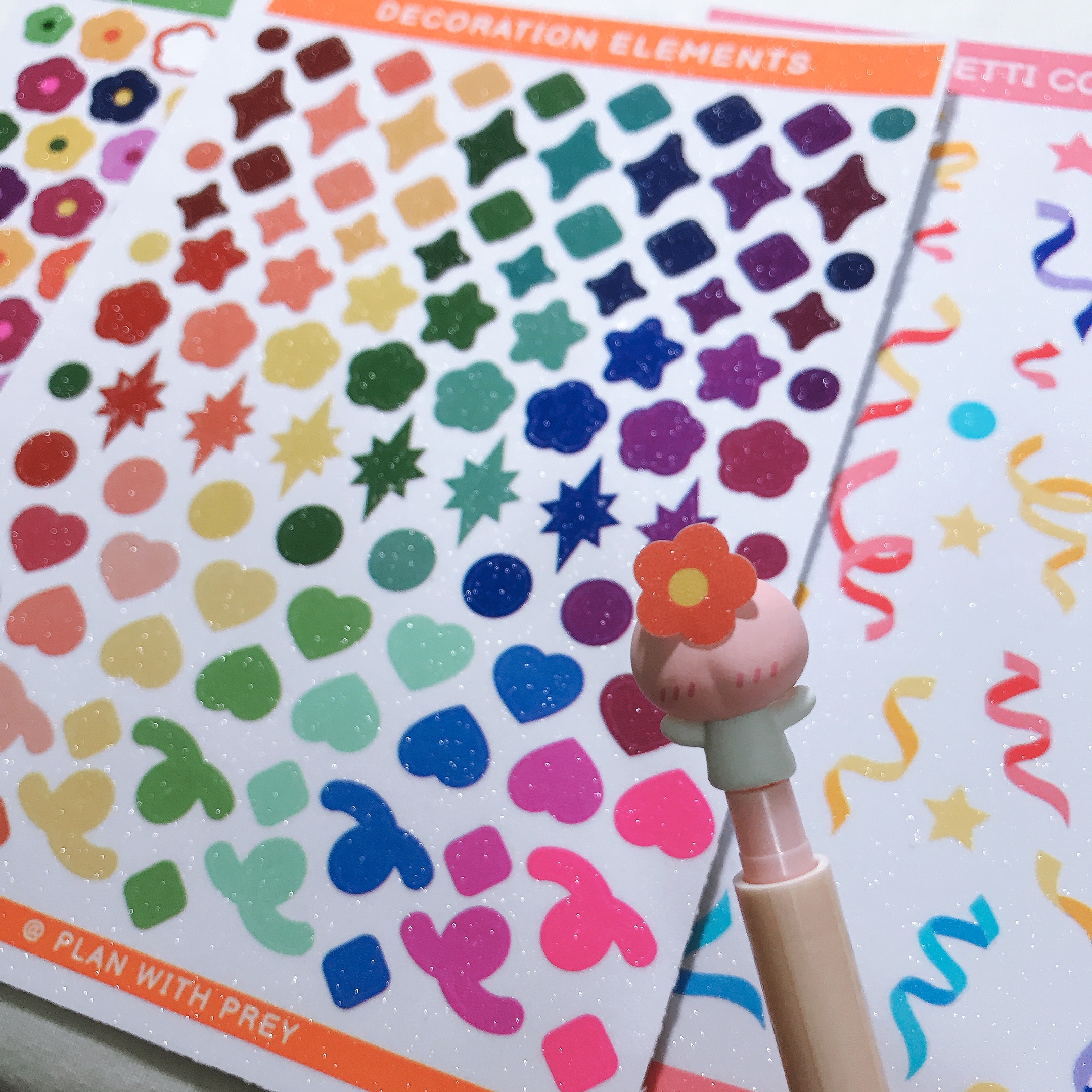 Sticker decoration Toploader, sticker decorative window cute