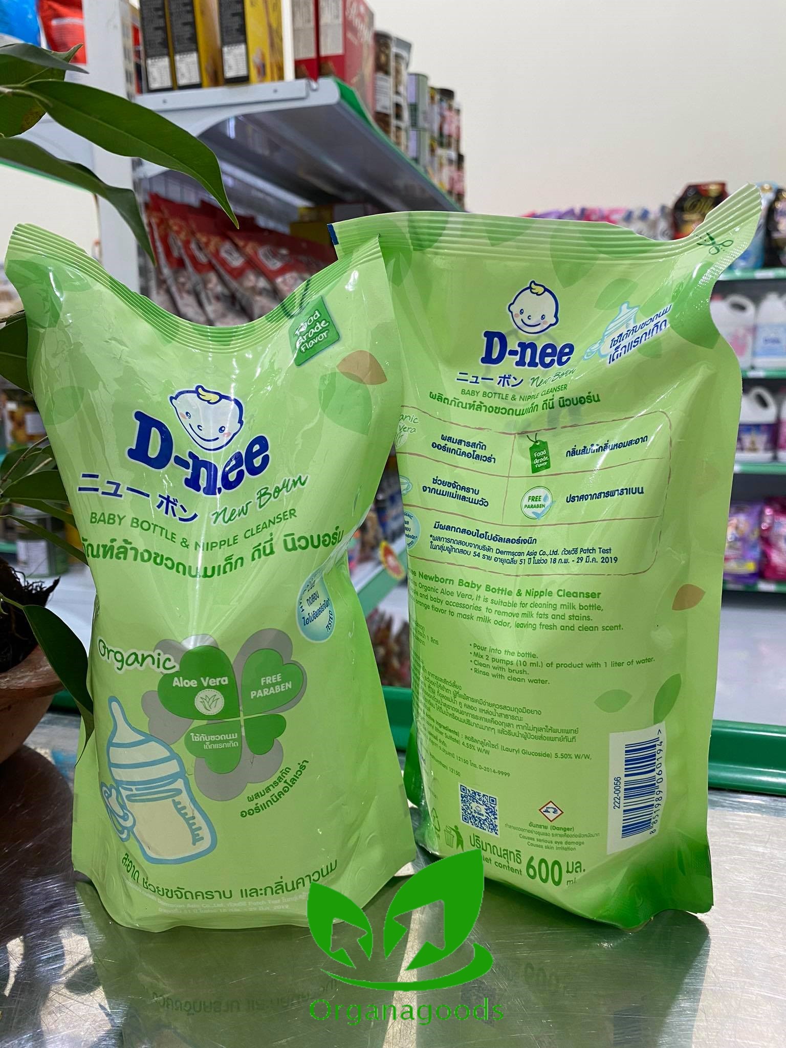 Nước rửa bình sữa & rau quả D-nee Thái Lan 620ml