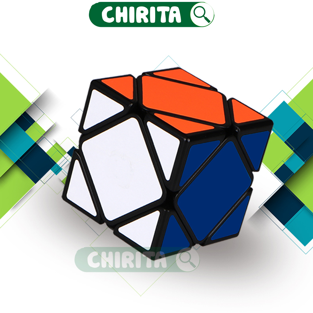 Đồ Chơi Rubik Skewb Biến Thể Viền Đen Cao Cấp - Rubik Biến Thế , Rubik Magic Cube Stickerless - Tốc Độ Xoay Chuyên Nghiệp NO.8923-3