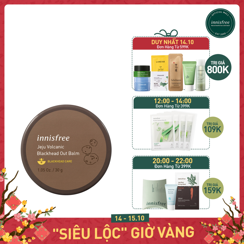 Sáp làm sạch mụn đầu đen innisfree Jeju Volcanic Blackhead Out Balm 30g giá rẻ