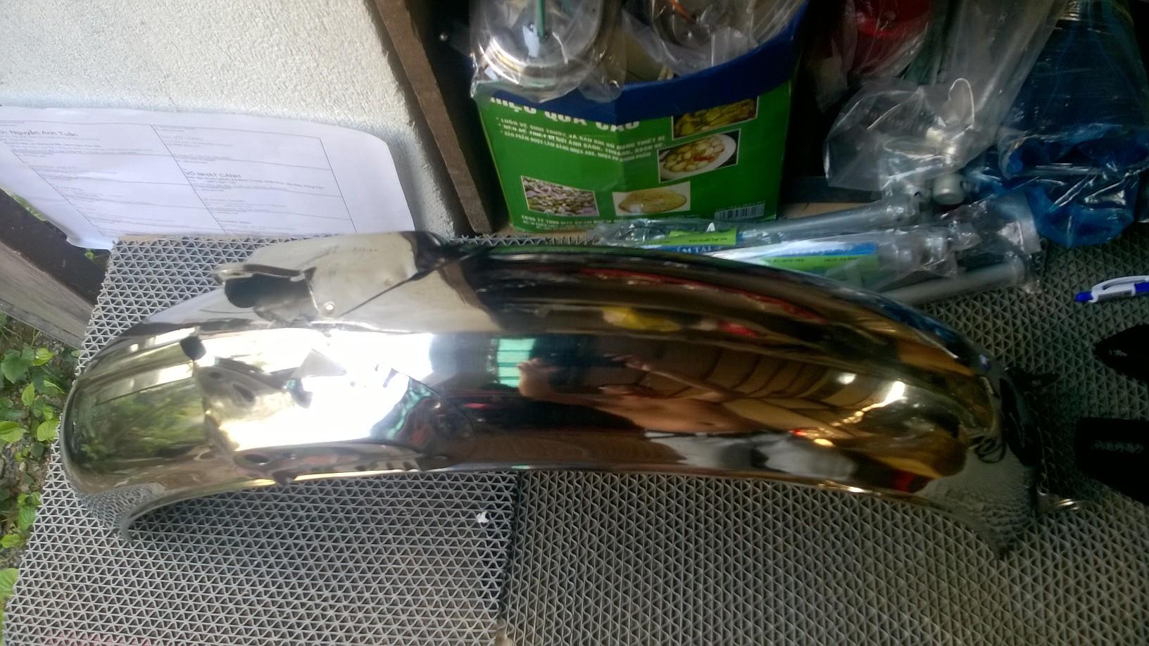 cặp dè trước+ sau honda 68 bằng inox