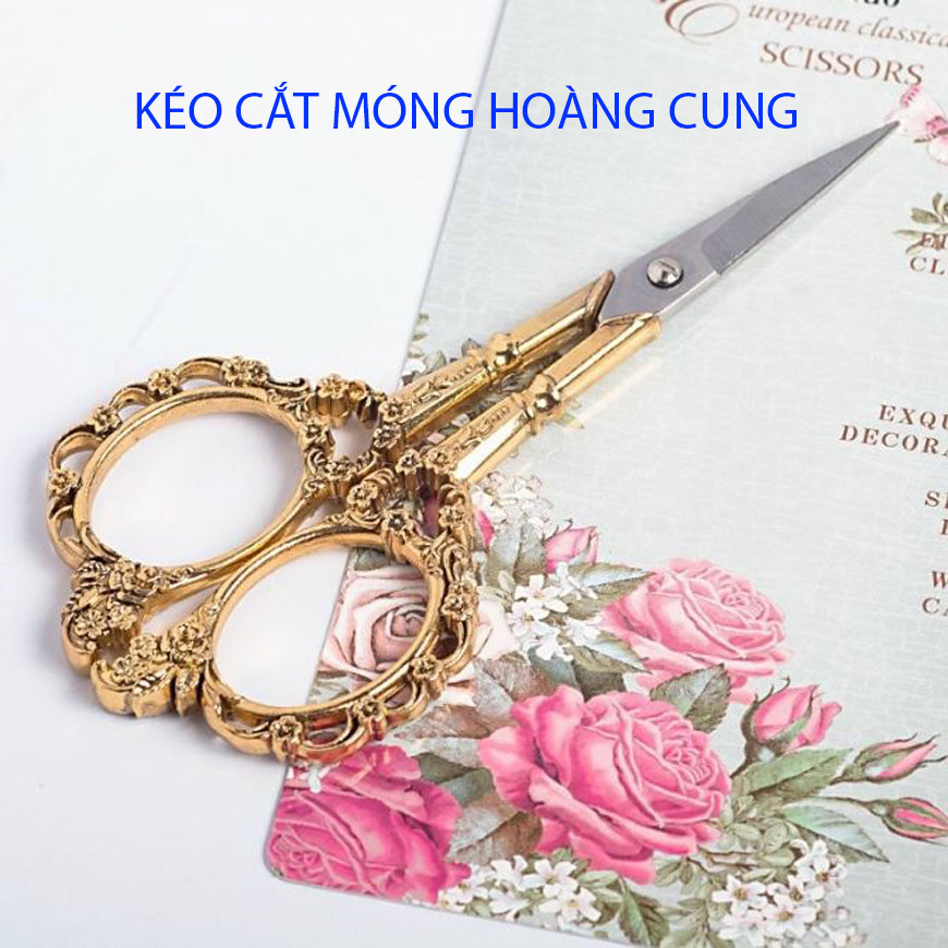 Kéo cắt móng giả , kéo hoàng cung - Kéo hoàng cung cắt from móng giả loại xịn - Siêu bén
