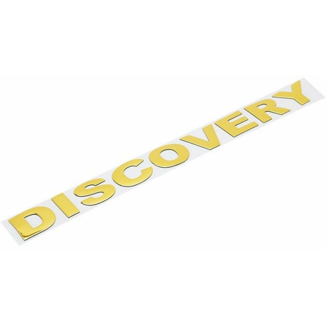 Chữ DISCOVERY 3D nổi trang trí ô tô ( Màu Vàng ) - qtk