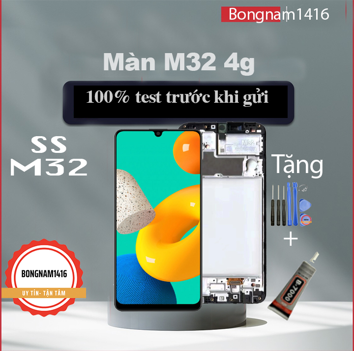 Màn hình samsung m32 / m325 oled liền khung kèm bộ sửa và keo b7000.
