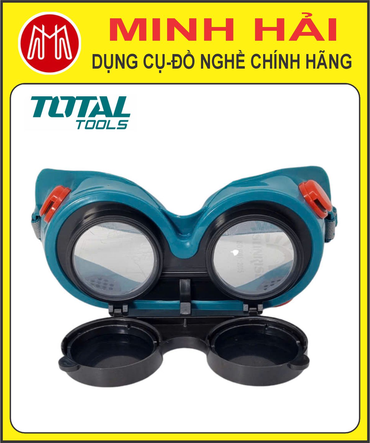 TOTAL – Kính hàn 2 lớp trắng đen. Model: TSP303. Chất liệu PC