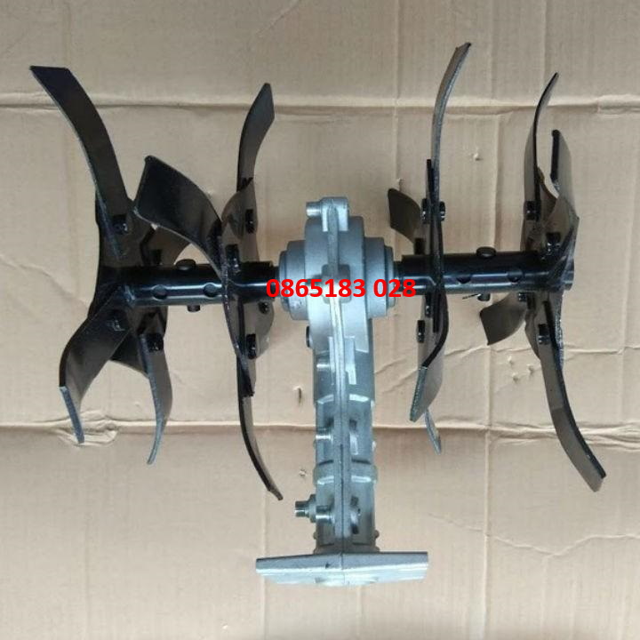đầu xới đất lắp cho máy cắt cỏ ty 9 khía cần 26mm và 28mm