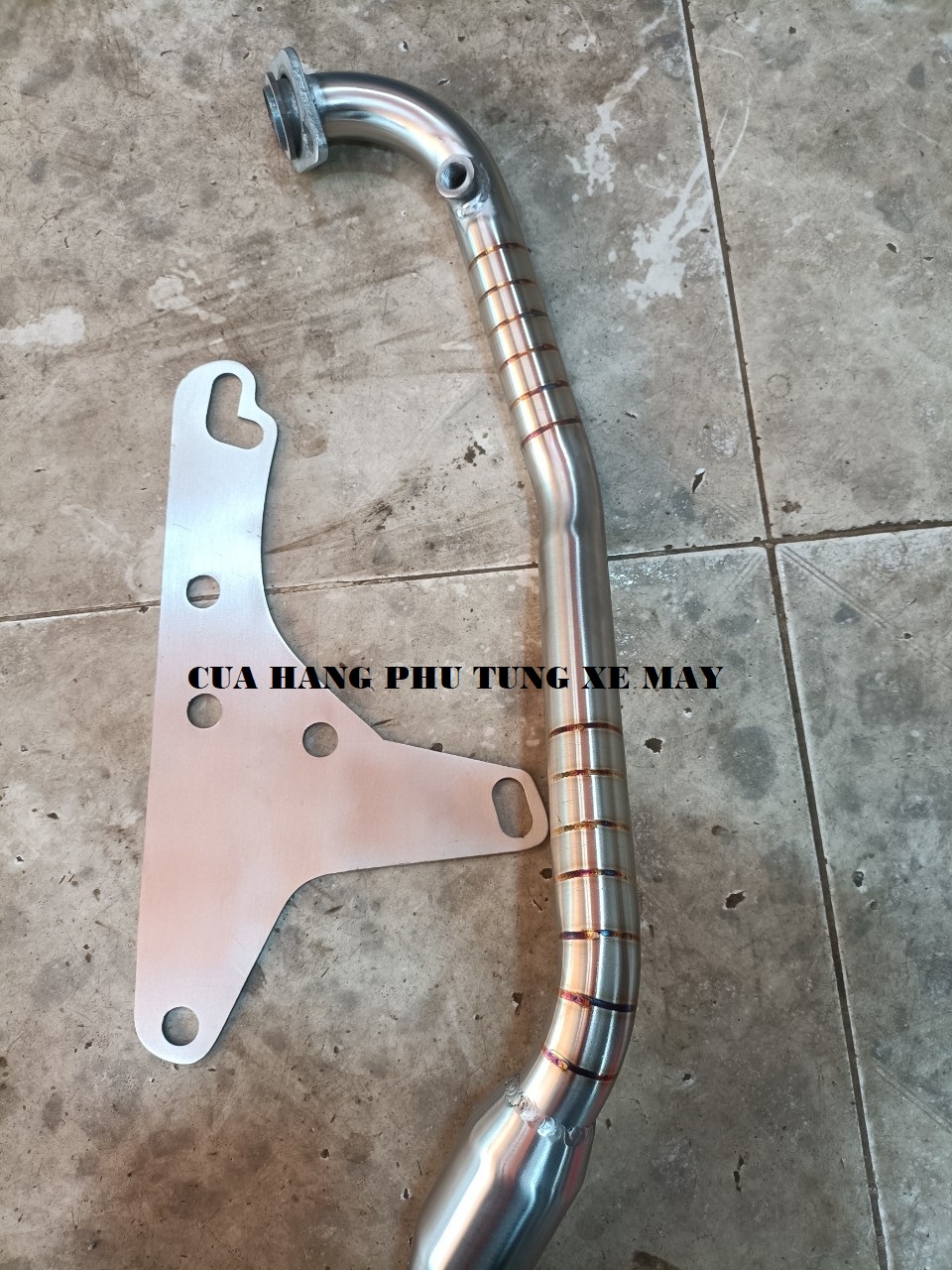 Cổ pô + pát pô 4 road xe sh 2020 - 2022 inox 304