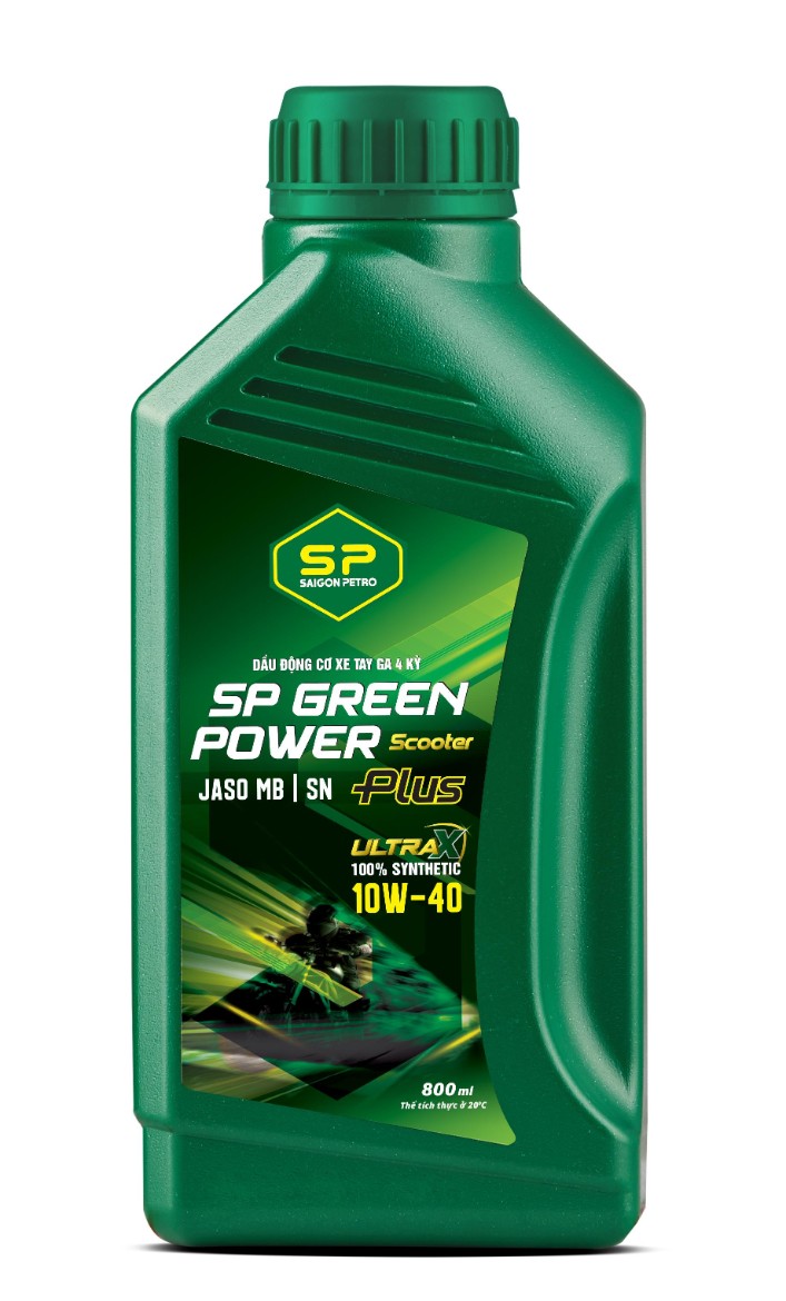 Dầu xe tay ga tổng hợp Green Power Scooter Plus SN 0,8L