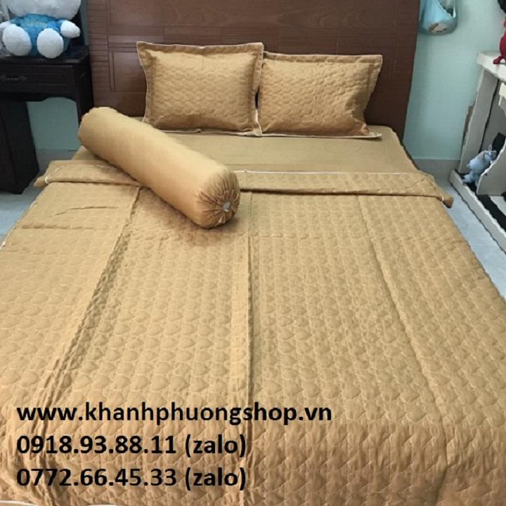 [HCM]ga giường cotton - chăn mền cotton MS06