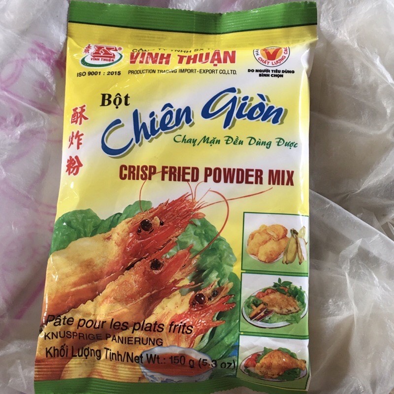 Bột chiên giòn Vĩnh Thuận - Túi 1 Kg, phù hợp cả món chay và mặn