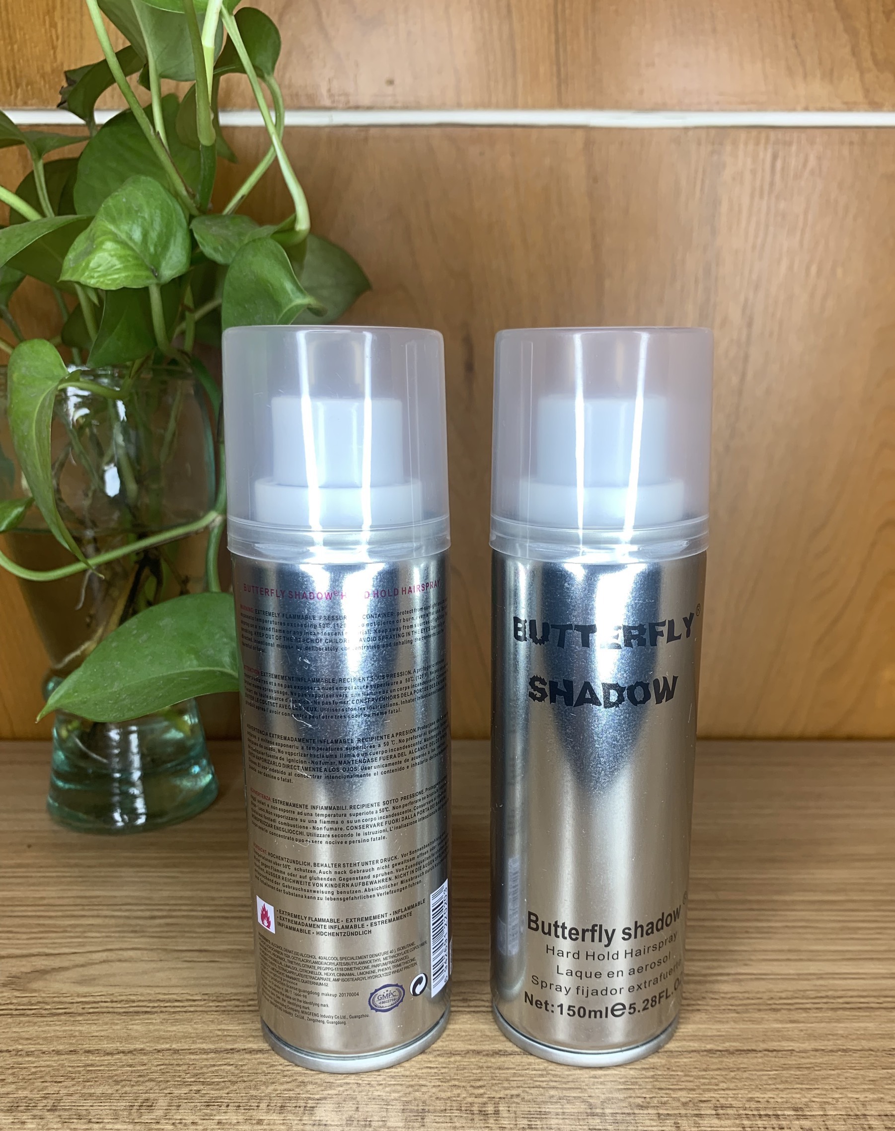 Gôm Xịt Tóc Nam Butterfly Shadow 150ml Cứng Và Giữ Nếp Tốt