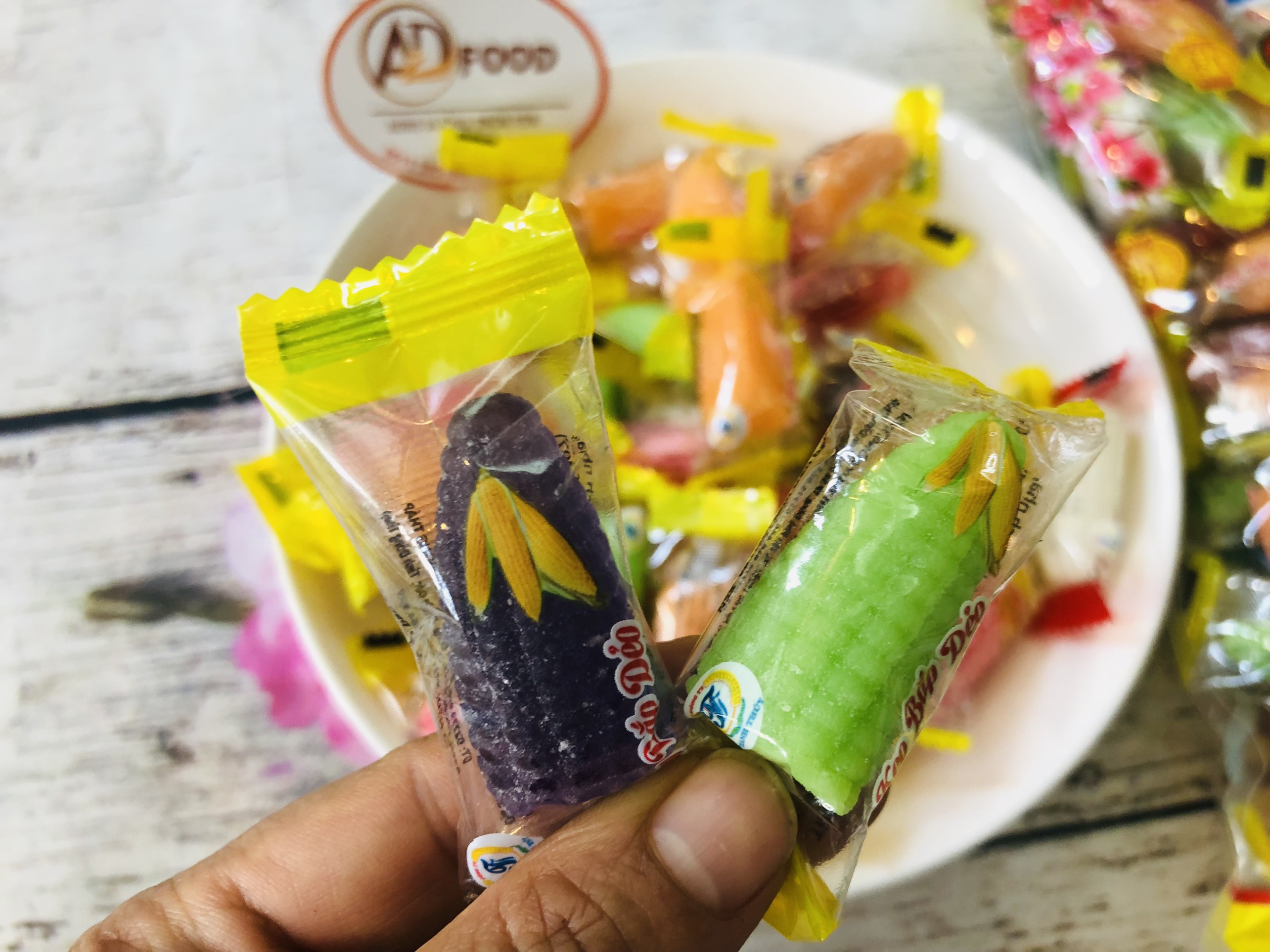 kẹo bắp dẻo nhiều màu 200gr