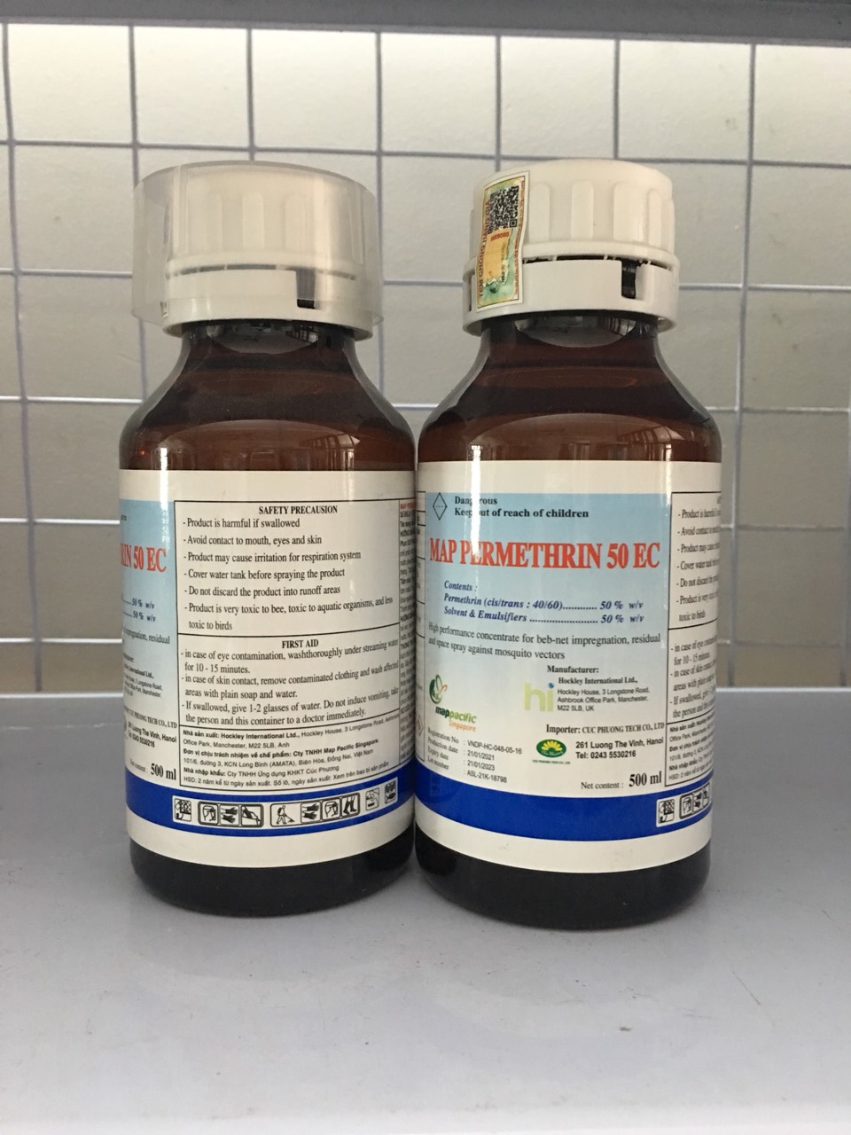 Thuốc diệt muỗi Map Permethrin 50EC chai 500ml