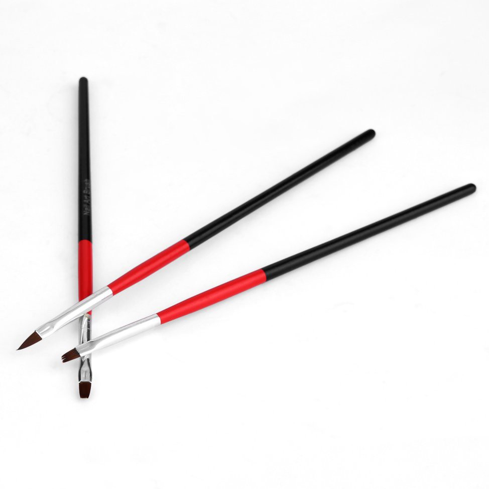 Bộ 3 cọ bản ( bộ gồm 3 cây cán gỗ )