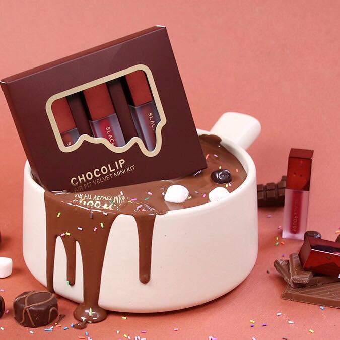 Set son blackrouge chocolip air fit velvet