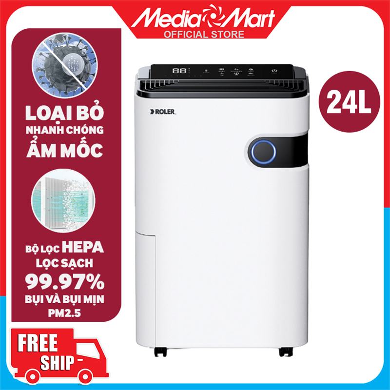 Máy hút ẩm điện tử kết hợp lọc khí 24 lít ROLER RD-1113