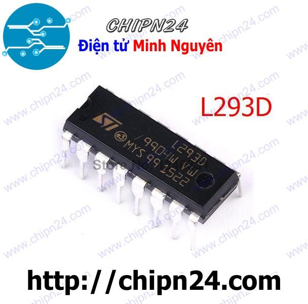 [1 con] (DIP) IC L293 DIP-16 (L293D 293)