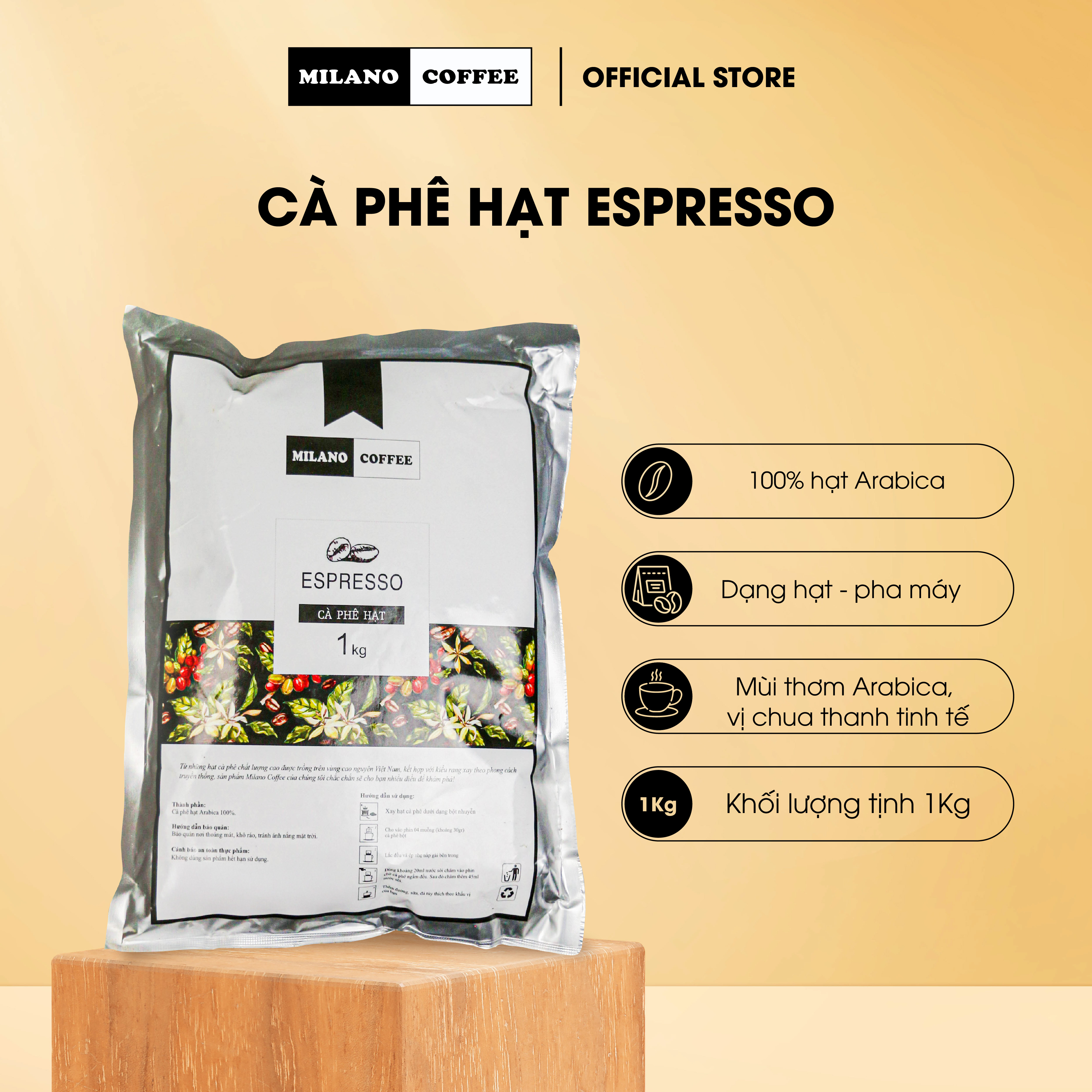 Milano Coffee, Culi Coffee Beans, 1kg