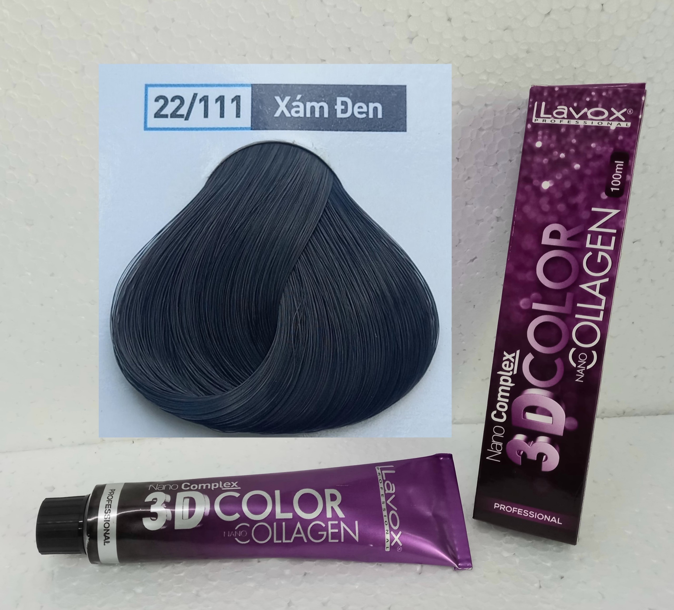 Nhuộm tóc lavox MÀU (TẶNG KÈM OXY TRỢ NHUỘM) nhuộm lavox tím color hot trend 3D Nano Collagen