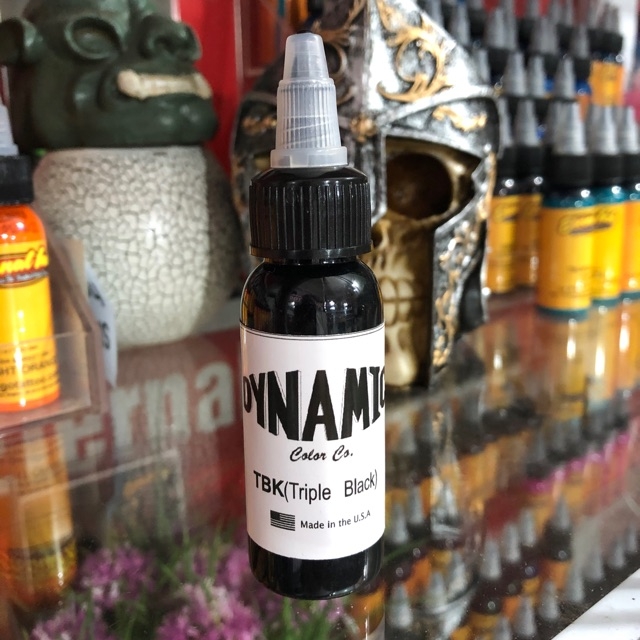 Mực xăm đen Dynamic TBK 60ml Triple Black chai chiết