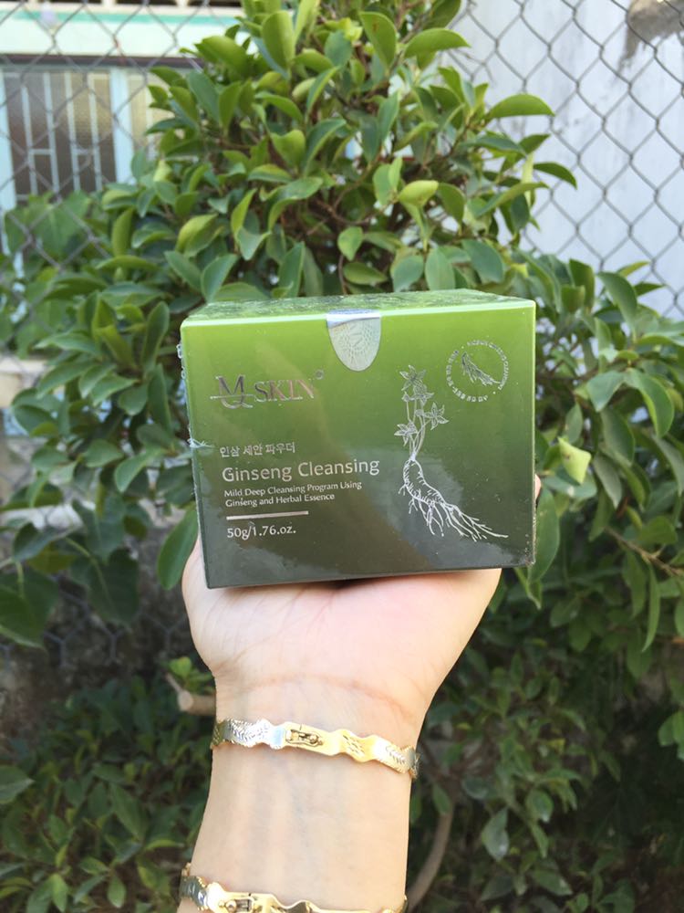 [Ảnh thật] Bột Rửa Mặt Nhân Sâm Mq Skin Chính Hãng