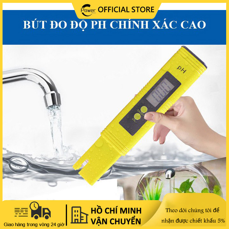 Bút đo ph nước hồ cá,Bút đo pH dụng cụ kiểm tra độ mặn chua, phèn, kiểm soát độ axit của nước uống, ao cá nhỏ gọn, màn LCD chính xác cao