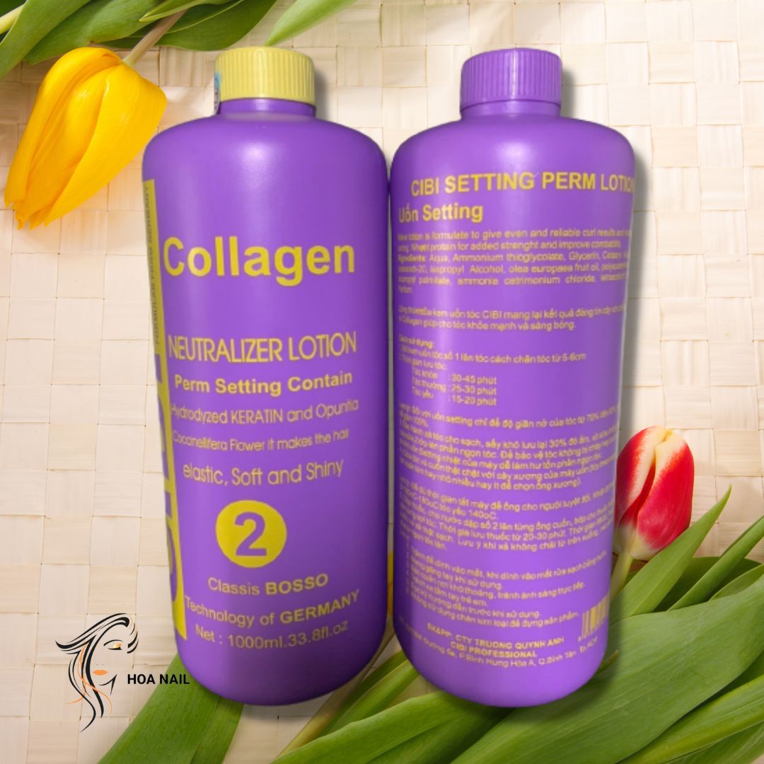 [HCM]Thuốc uốn tóc setting Cibi collagen 1000ml