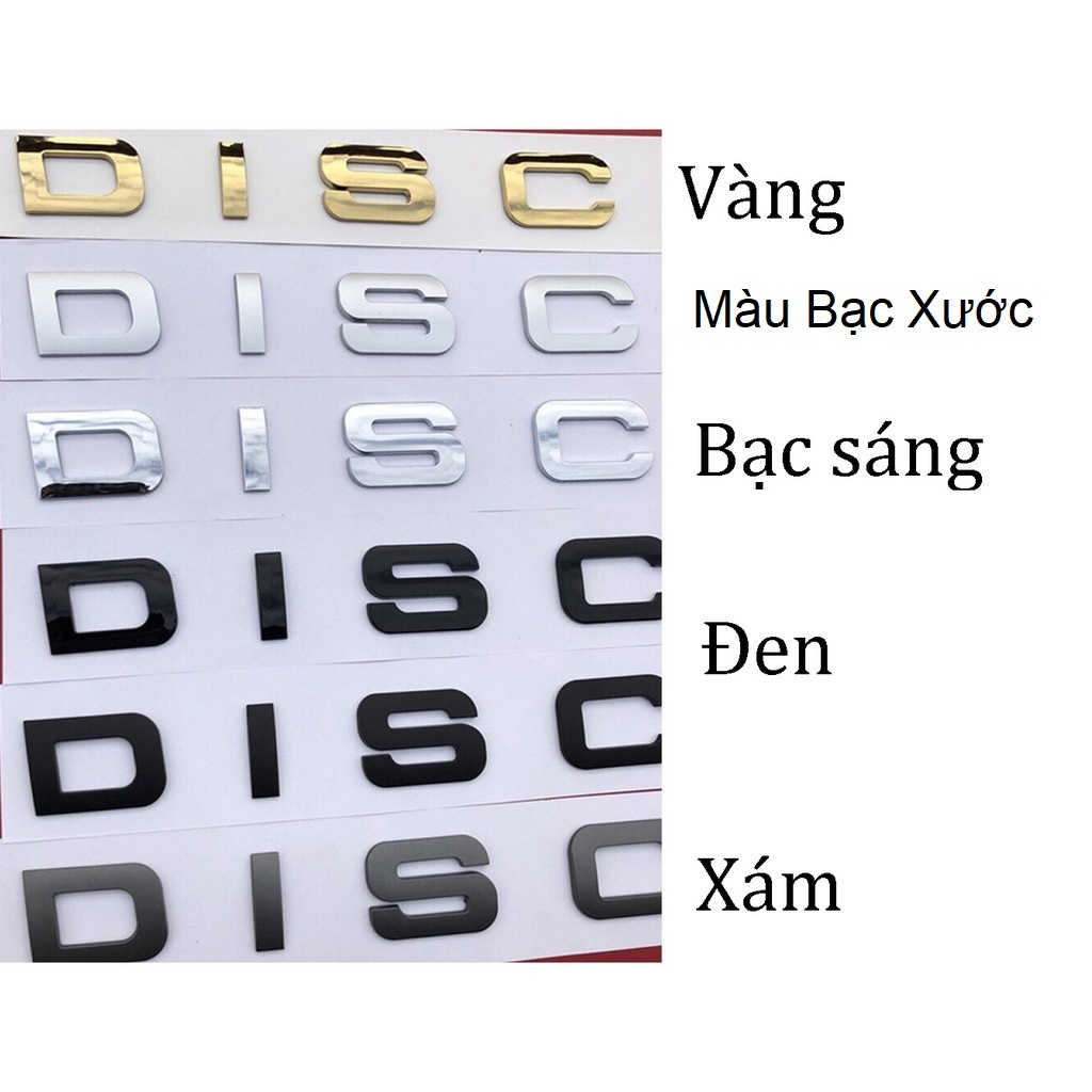 Tem DISCOVERY dán trang trí nắp capo nắp cốp ô tô