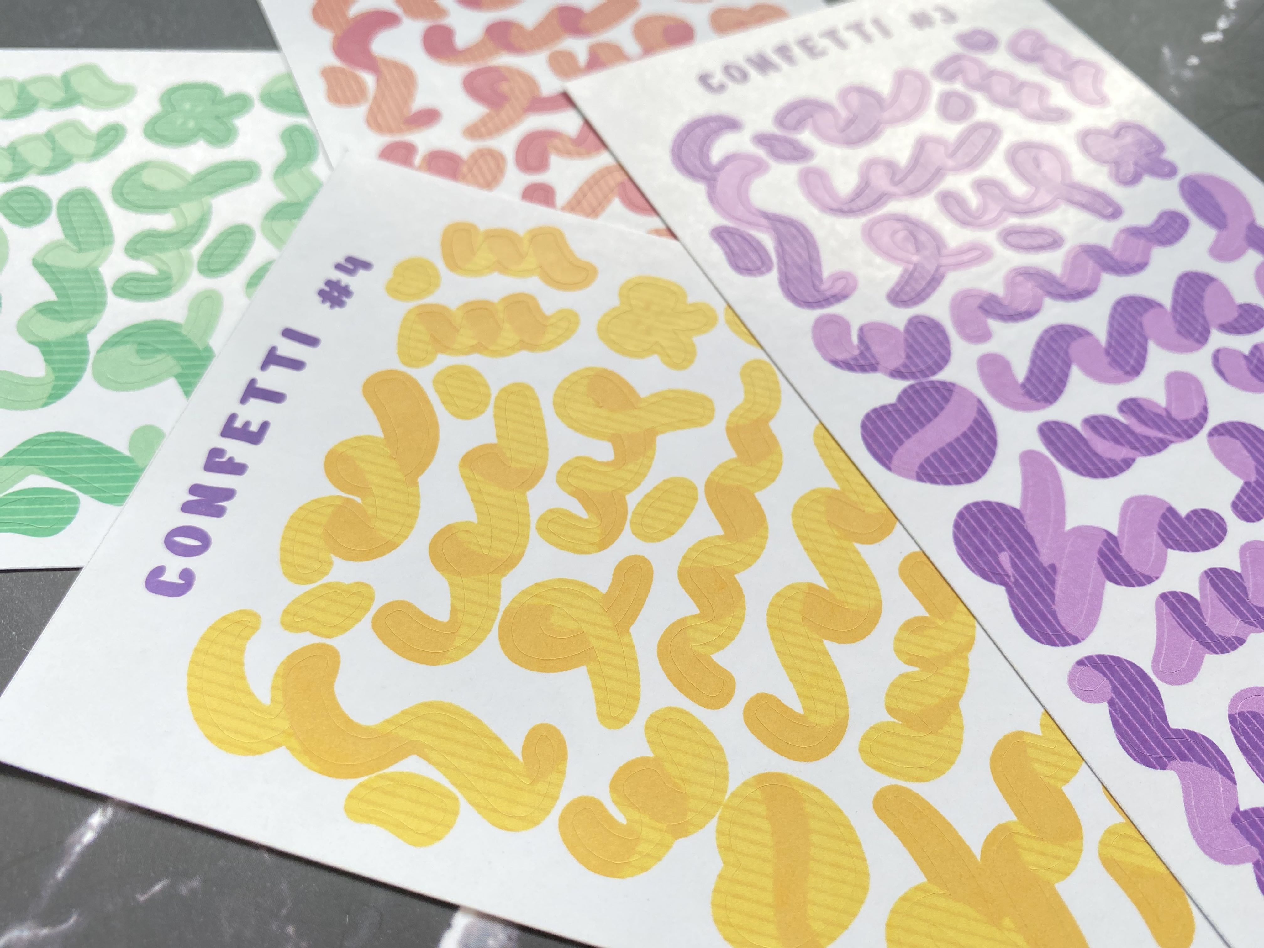 [Confetti #2] Sticker decal confetti hoa giấy #02 _ hanaland